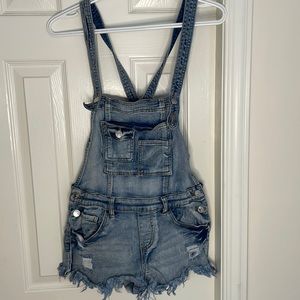 Cute denim shortalls